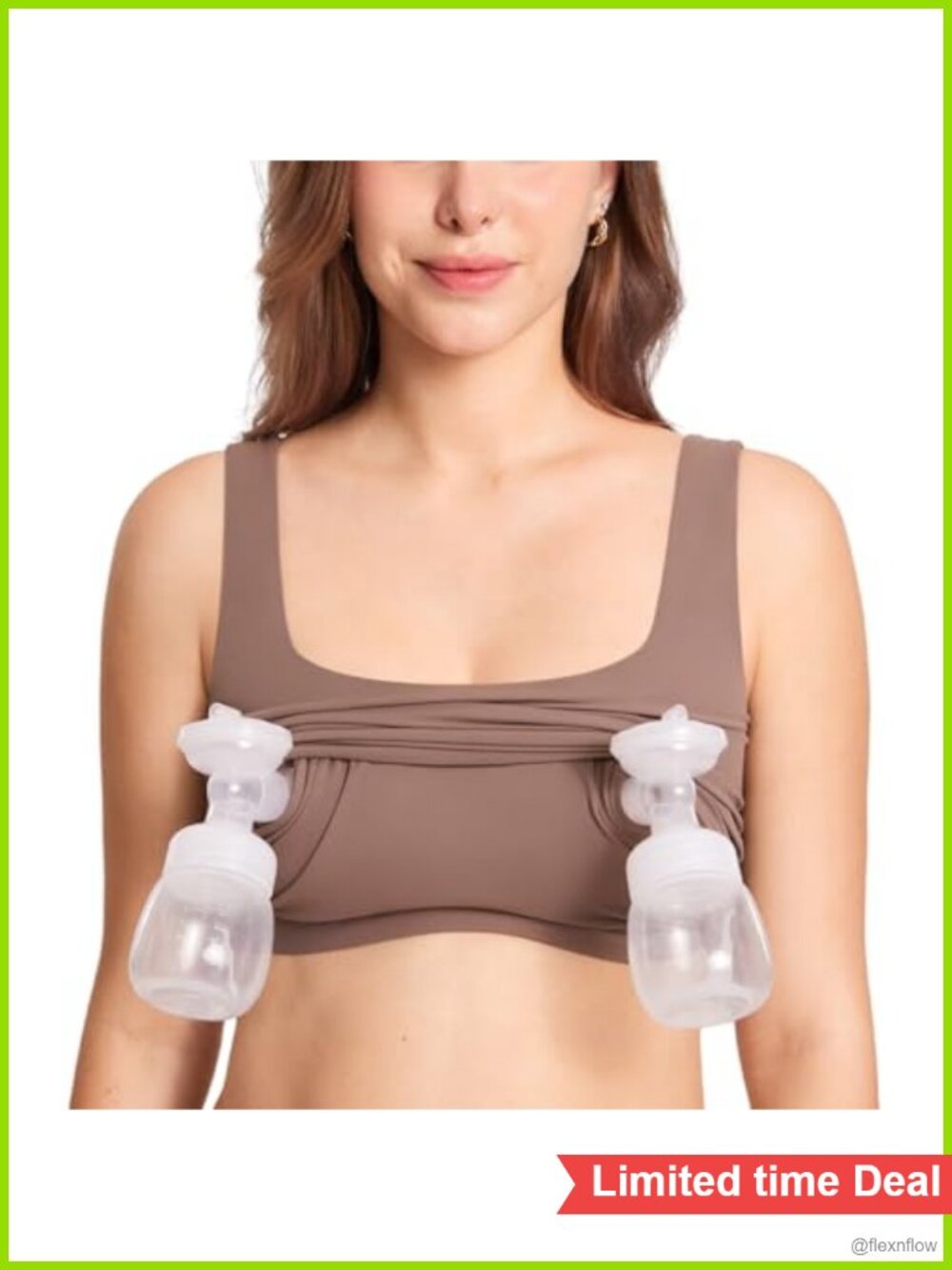 Women's Square Neck Longline Pumping Bra